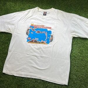 VTG 2002 Harley Davidson Aruba Tee 2XL Biker Graphic Rare